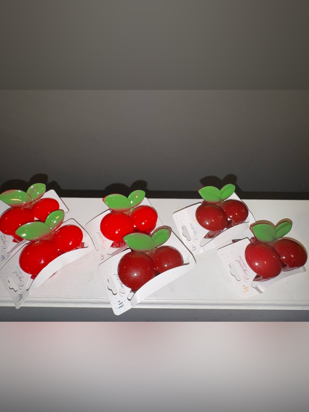 Cherry Hair Clips 6 for 15